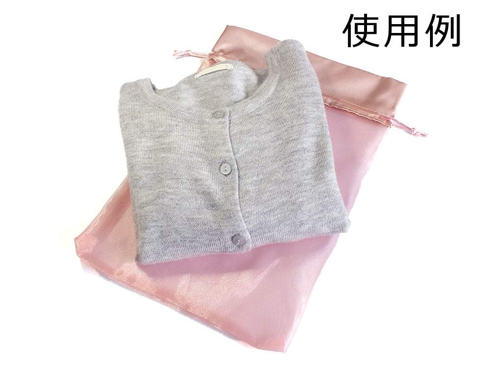 ピンク サテン 巾着袋 ビーズ付き ピンク サテン ビーズ付き 巾着袋